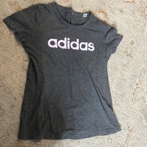 Adidas women grey Cotten T-shirt